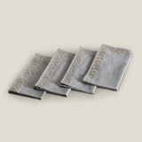 Celeste Grey Napkin Set of 4