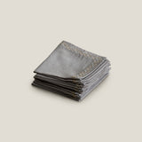 Celeste Grey Cocktail Napkin Set of 6