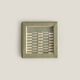 Aurea Green Woven Coaster Set