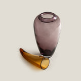 Arcus Purple & Amber Décor Vase