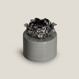Stardust Blossom Grey & Silver Vase