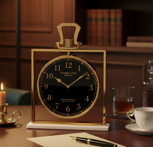 Fairview Gold Table Clock