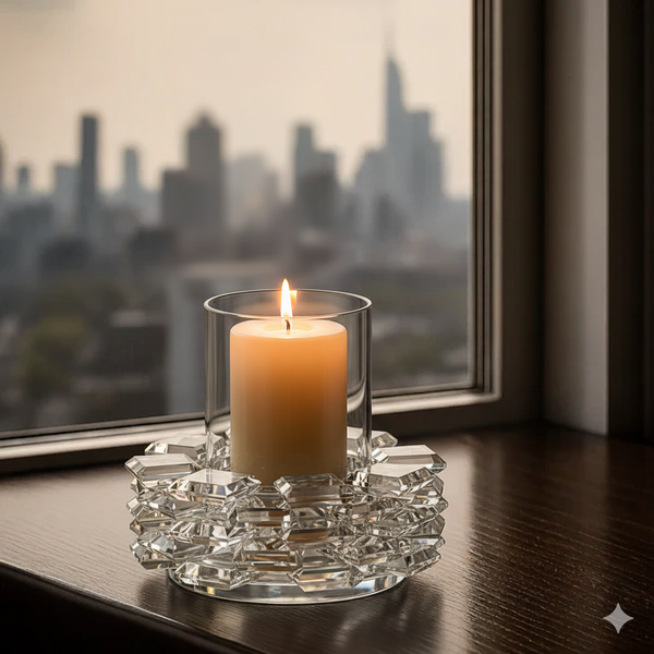 Radiance Grey Candle Holder