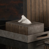 Lexus Grey & Dull Gold Tissue Box