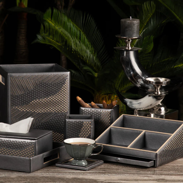 Lumina Beige & Grey Coaster Set of 6