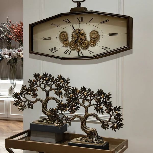 Exeter Bronze Wall Clock