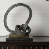Mobius Antique Green Sculpture