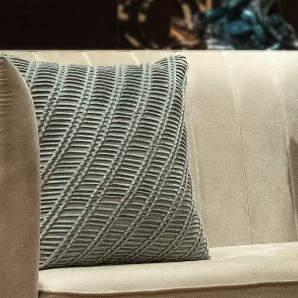 Alora Light Blue Pleated Cushion Cover