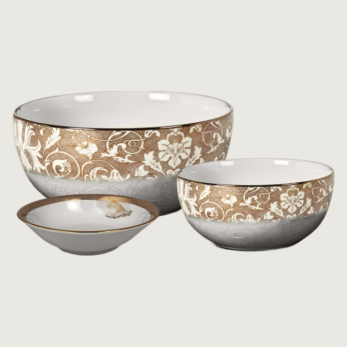 Enchante Gold Porcelain Dinner Set