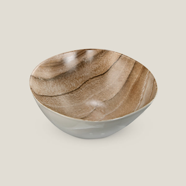 Grove Wooden Texture Large Serving Bowl