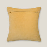 Equerre Yellow Cotton Velvet Cushion Cover