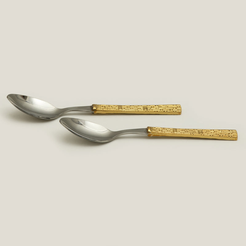 Cocher Gold Tea Spoon Set of 2