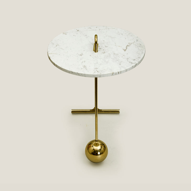 Marmoreal Gold Side Table