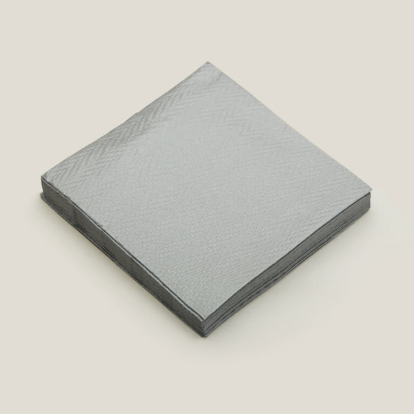 Grey Paper Napkins Set of 20