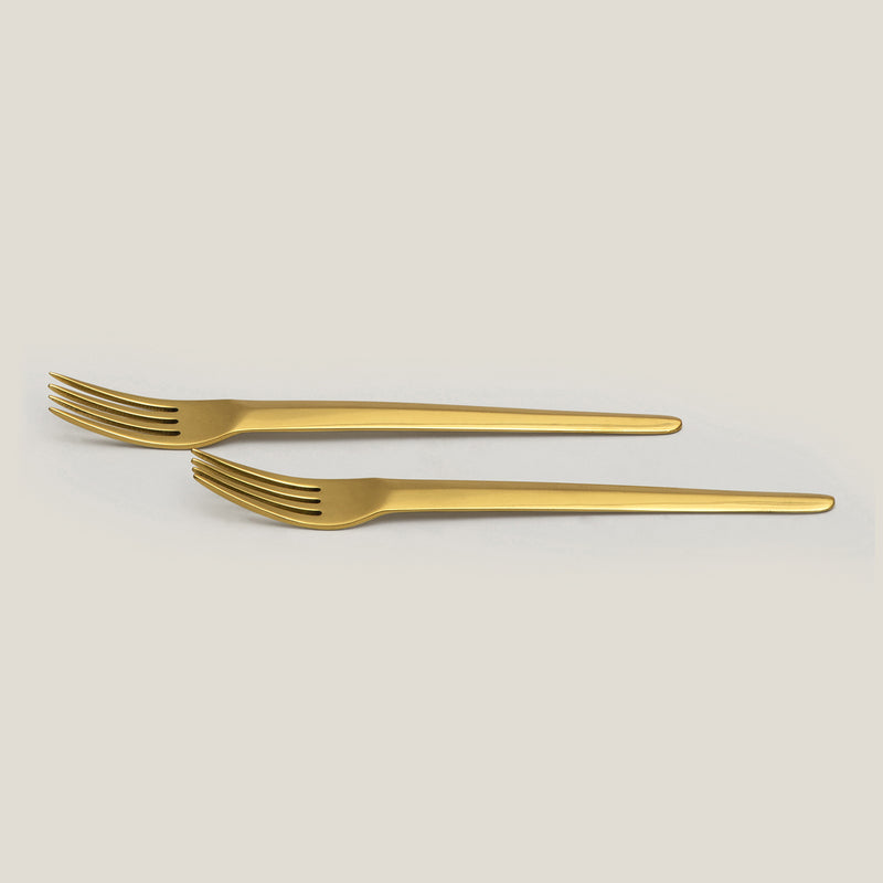 Gold Table Fork Set of 2