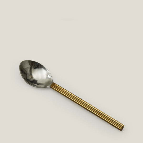 Cresta Stainless Steel & Brass Tea Spoon Set of 2