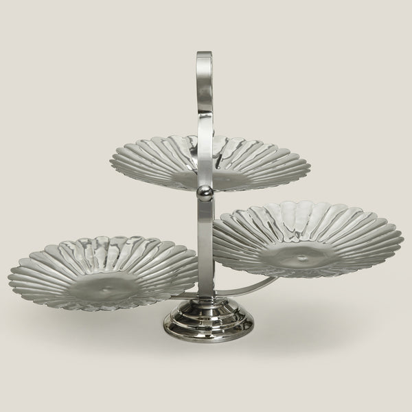 Silver Plated 3 Tier Tray