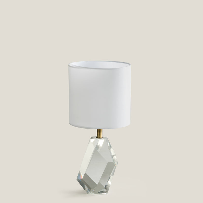 Asscher Off-White Crystal Table Lamp