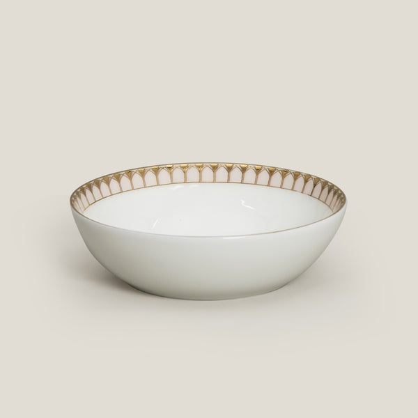 Le Jardin White & Gold Portion Bowl Set of 2