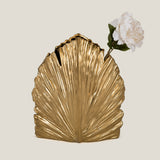 Palm Gold Ceramic Vase S