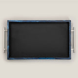 Blue Resin Serving Tray
