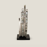 Mother Of Pearl Stainless Steel Sculpture