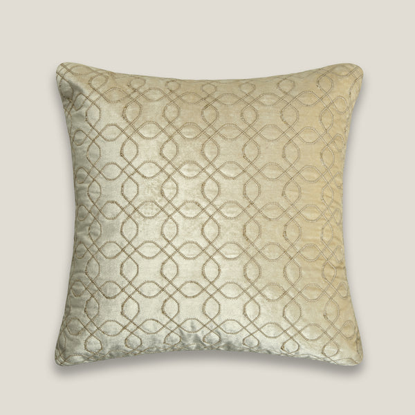 Bello Off White Velvet Cushion Cover