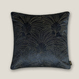 Noir Dark Blue Velvet Cushion Cover