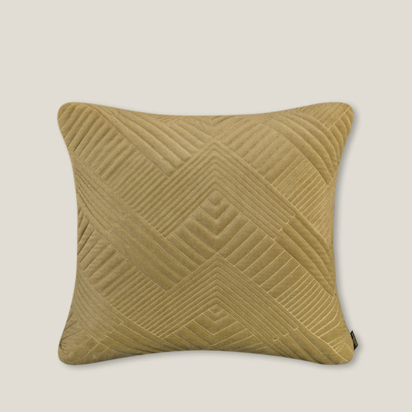 Spumo Yellow Cotton Velvet Cushion Cover