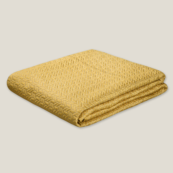 Ken Grey & Yellow Reversible Bedspread