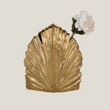 Palm Gold Ceramic Vase Small