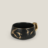 Ebony & Ivory Ceramic Cup Saucer Set