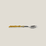 Pluma Brass & Stainless Steel Tea Spoon Set of 2