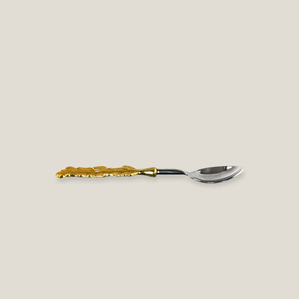 Pluma Brass & Stainless Steel Tea Spoon Set of 2