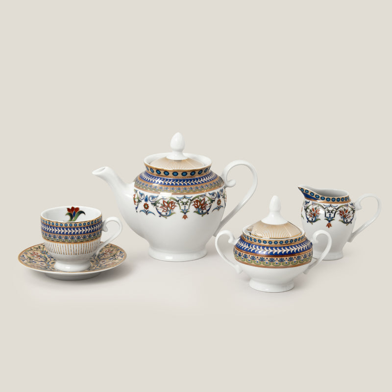Nur Tea Cup & Saucer Set Of 6