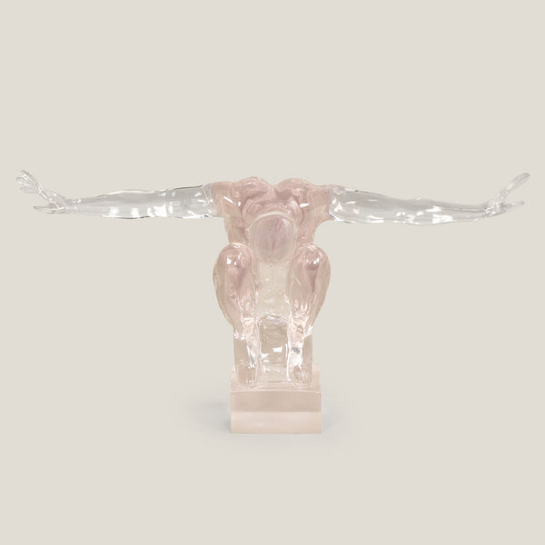 Scendere Clear Resin Sculpture