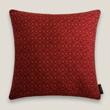 Shushul Red & Gold Faux Silk Euro Cover