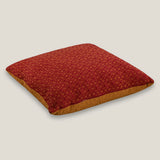 Red & Gold Faux Silk Euro Cover