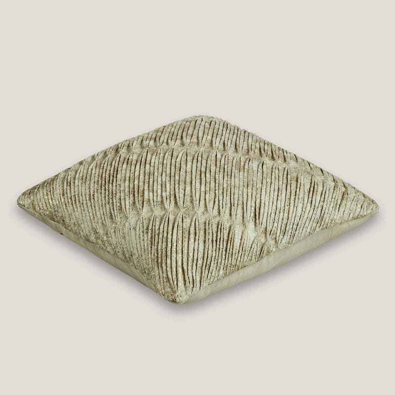 Della White Velvet Cushion Cover