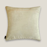 White Viscose & Velvet Cushion Cover