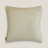  White Heron Leather Cushion Cover