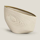 Woodland Beige Textured Ceramic Vase