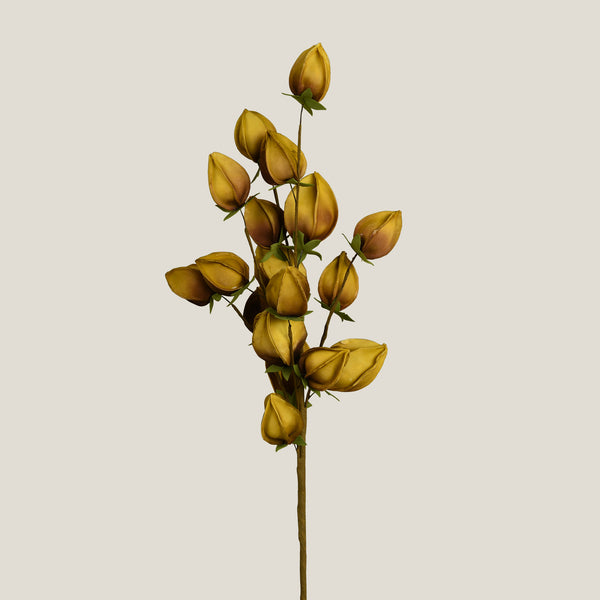 Yellow Spray Of Emerus Buds Faux Flower