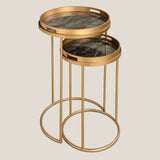 Venus Gold Metal Nest Of Tables