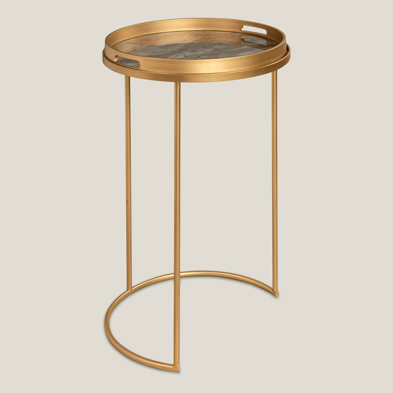 Venus Gold Metal Nest Of Tables