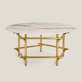 Pietra Gold & Marble Finish Coffee Table