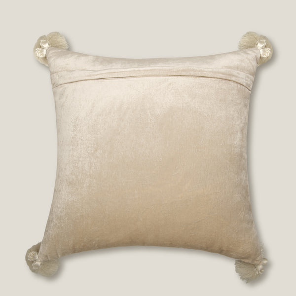 Koharu Off White Emb. Velvet Cushion Cover