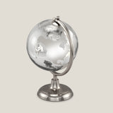 Orbis Clear & Silver Glass Globe
