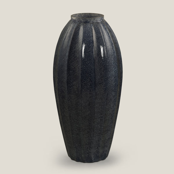 Krater Blue Glass Vase