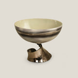 Burnt Glaze Nickel Glass & Metal Decor Bowl